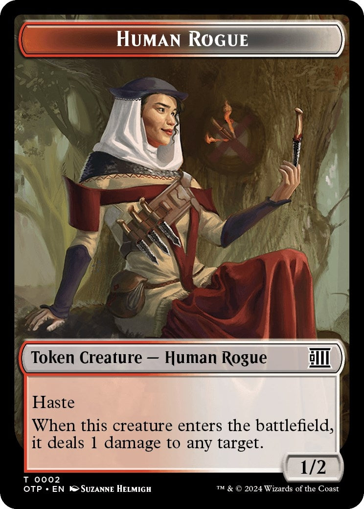 Image for Human Rogue Token (2) (Outlaws of Thunder Junction: Breaking News) - Magic: The Gathering