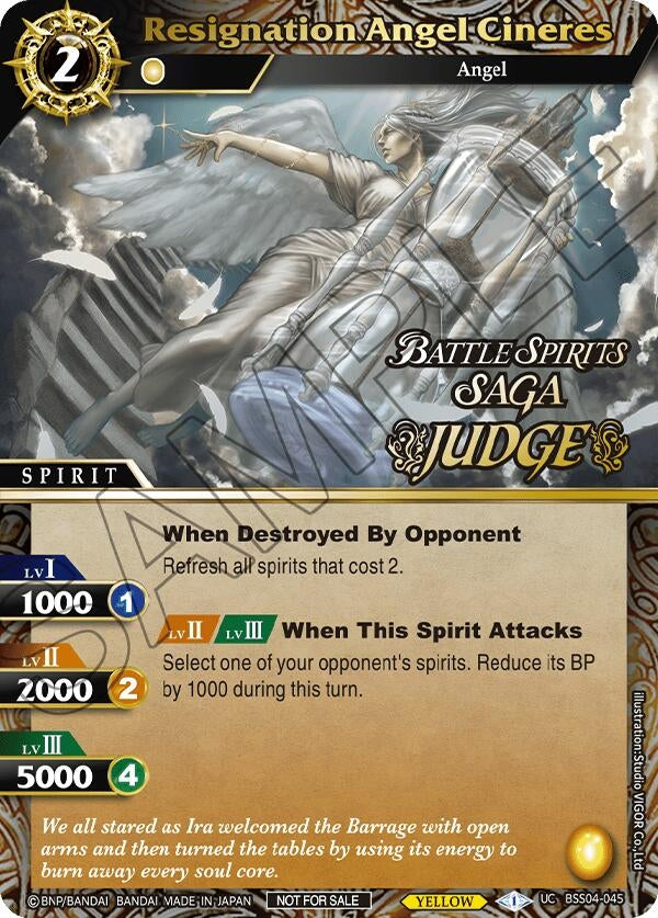 Resignation Angel Cineres (Judge Pack 2024 Vol. 1) (BSS04-045) (Launch & Event Promos)
