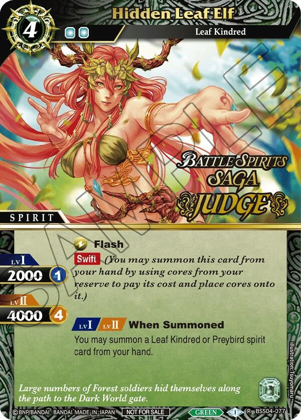 Image for Hidden Leaf Elf (Judge Pack 2024 Vol. 1) (BSS04-077) (Launch & Event Promos) - Battle Spirits Saga