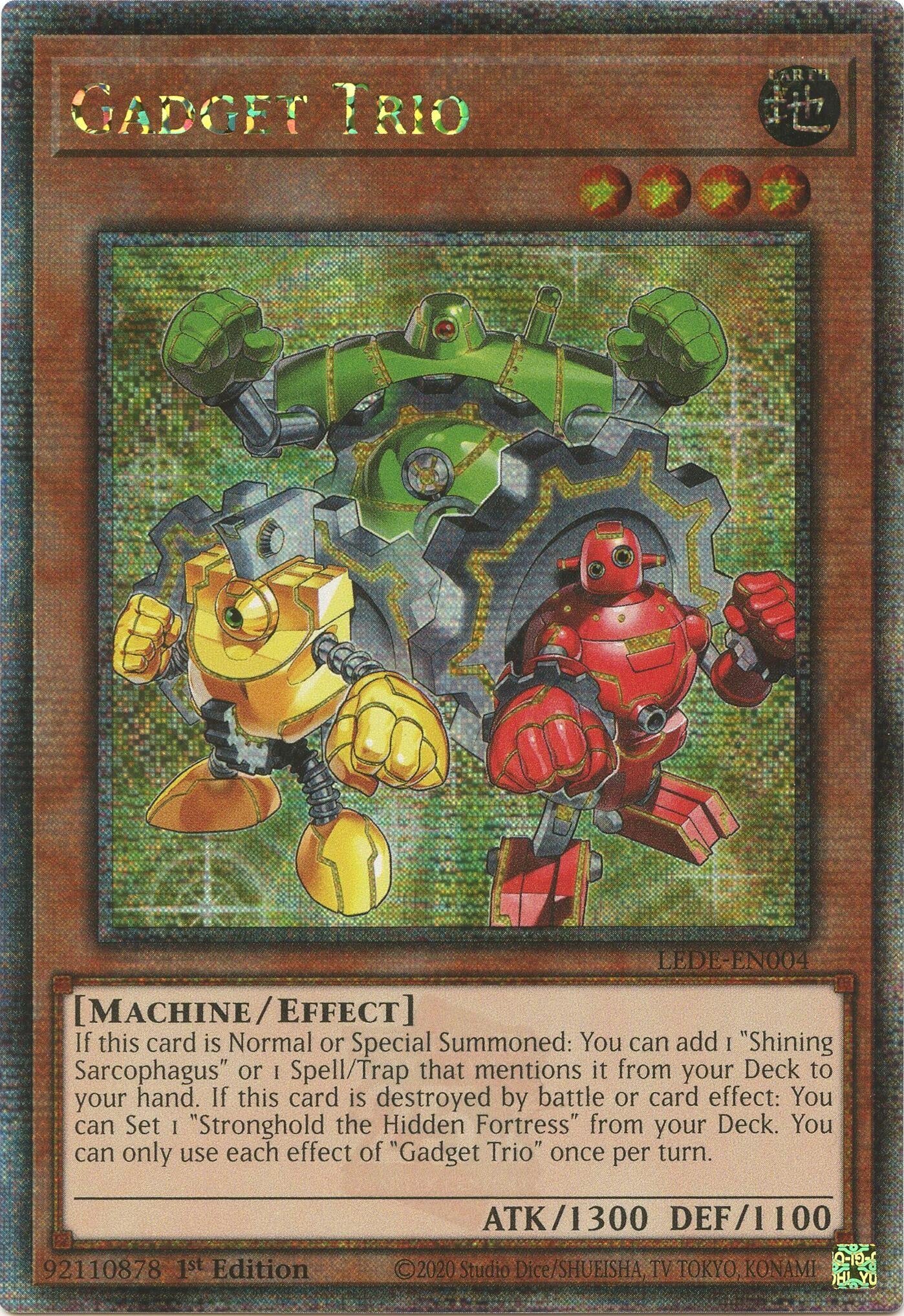 Image for Gadget Trio (Quarter Century Secret Rare) (LEDE-EN004) (LEDE) - YuGiOh
