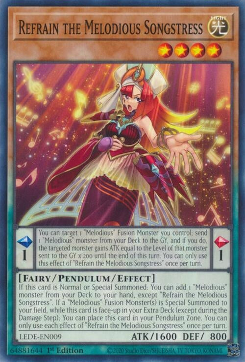 Image for Refrain the Melodious Songstress (LEDE-EN009) (LEDE) - YuGiOh