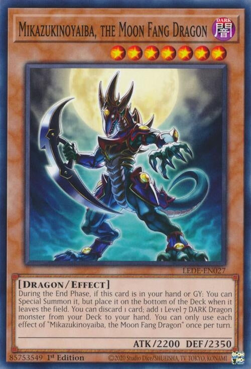 Image for Mikazukinoyaiba, the Moon Fang Dragon (LEDE-EN027) (LEDE) - YuGiOh