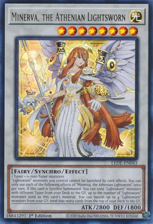Image for Minerva, the Athenian Lightsworn (LEDE-EN043) (LEDE) - YuGiOh