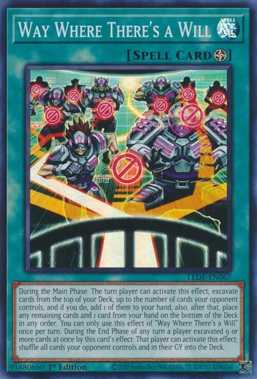 Image for Way Where There's a Will (LEDE-EN067) (LEDE) - YuGiOh