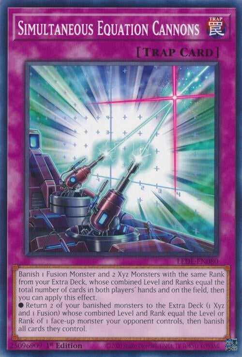 Image for Simultaneous Equation Cannons (LEDE-EN080) (LEDE) - YuGiOh