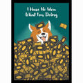 Image for Double Matte Art Sleeve - No Idea Corgi (50-Pack) - Card Sleeves