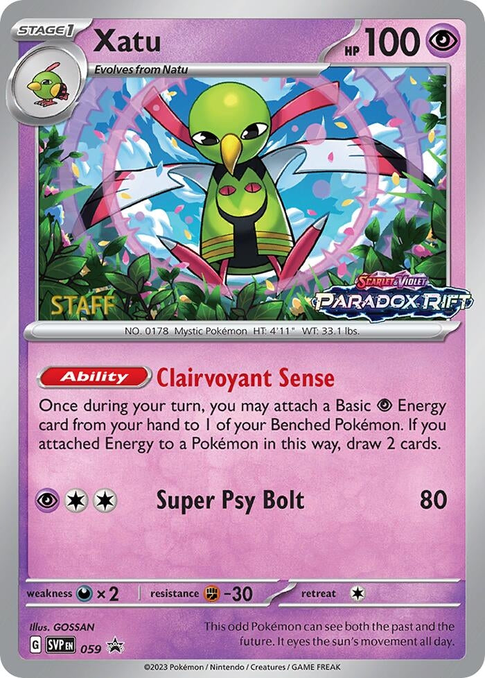 Image for Xatu - 059 (Prerelease) [Staff] (059) (SVP) - Pokemon