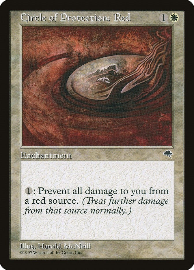 Image for Circle of Protection: Red (11) (Tempest) - Magic: The Gathering