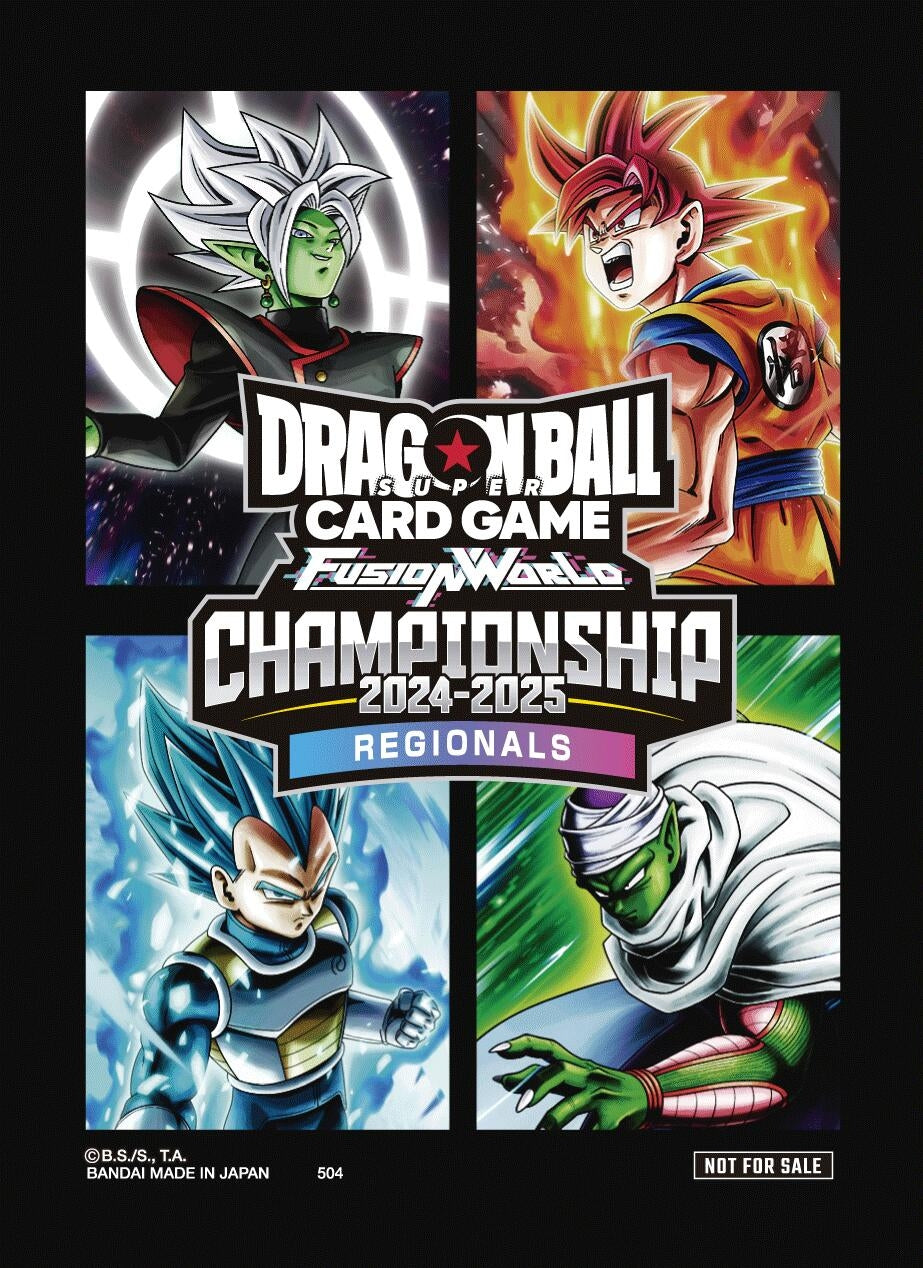 Image for Dragon Ball Super Fusion World Card Game Official Sleeves - Championship 2024-2025 Regionals (64-Pack) - Card Sleeves