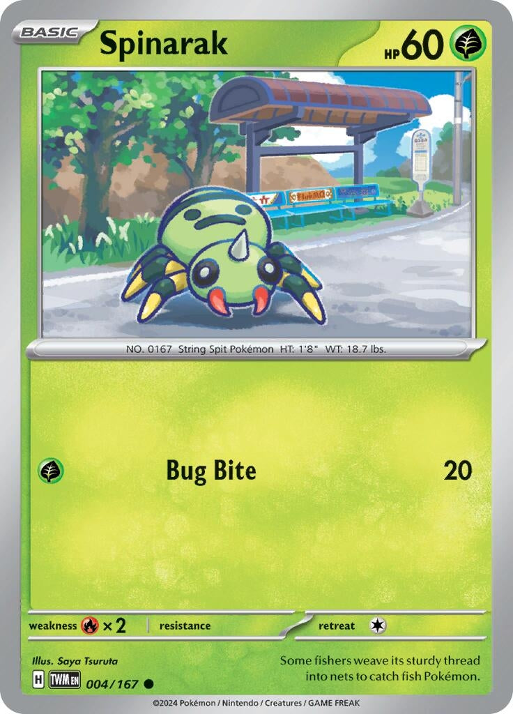 Image for Spinarak (004/167) (TWM) - Pokemon