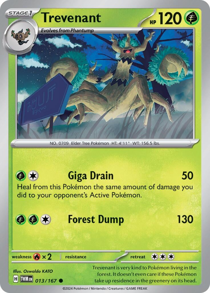 Image for Trevenant (013/167) (TWM) - Pokemon