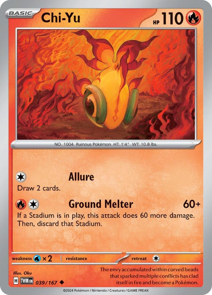 Image for Chi-Yu (039/167) (TWM) - Pokemon