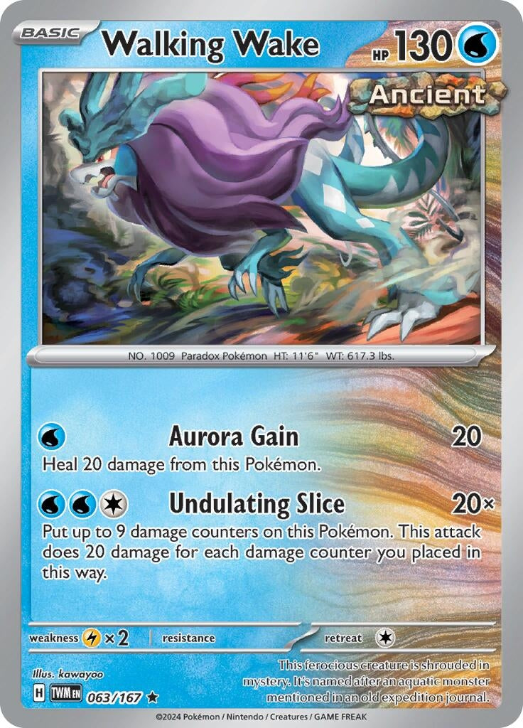 Image for Walking Wake (063/167) (TWM) - Pokemon