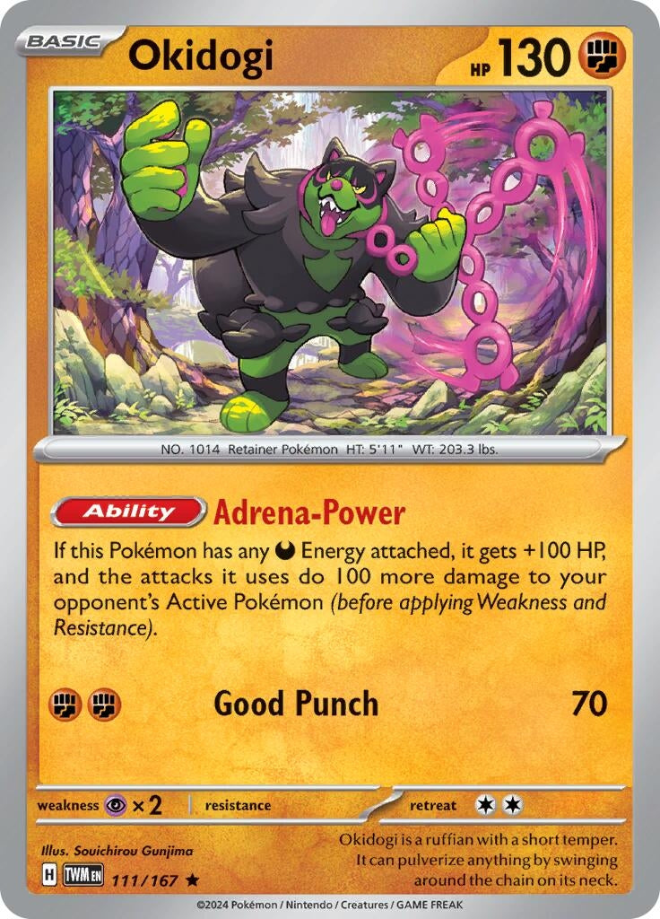 Image for Okidogi (111/167) (TWM) - Pokemon
