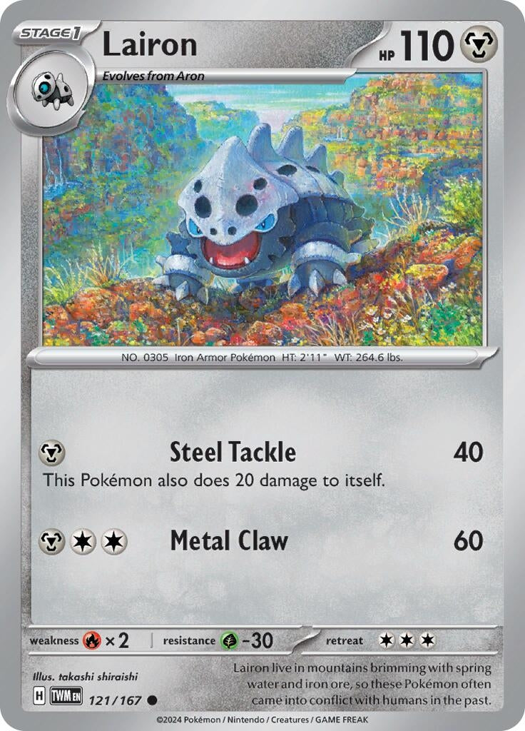 Image for Lairon (121/167) (TWM) - Pokemon