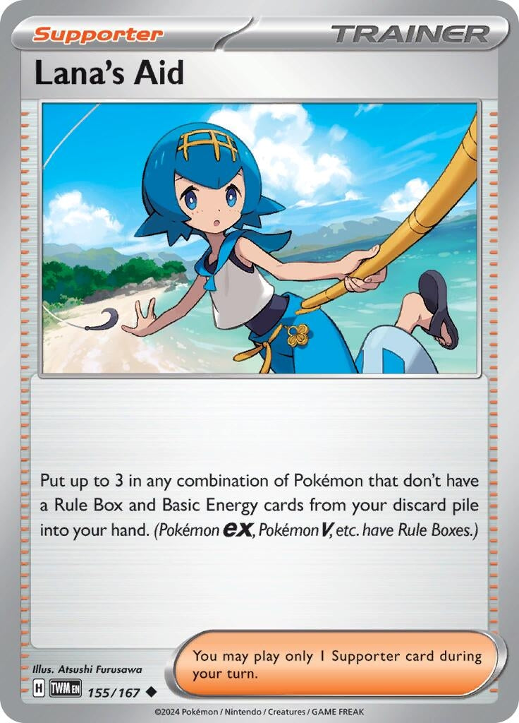 Image for Lana's Aid (155/167) (TWM) - Pokemon