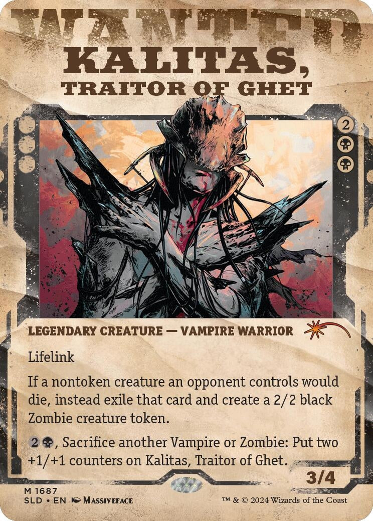 Image for Kalitas, Traitor of Ghet (1687) (Secret Lair Drop Series) - Magic: The Gathering