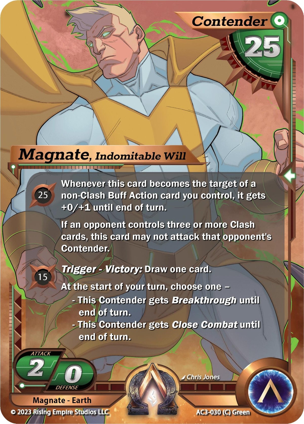 Image for Magnate, Indomitable Will (AC3-030) (Unrivaled) - Alpha Clash