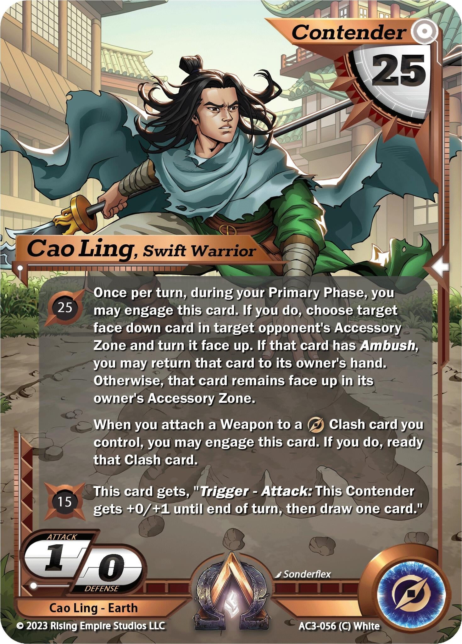 Image for Cao Ling, Swift Warrior (AC3-056) (Unrivaled) - Alpha Clash