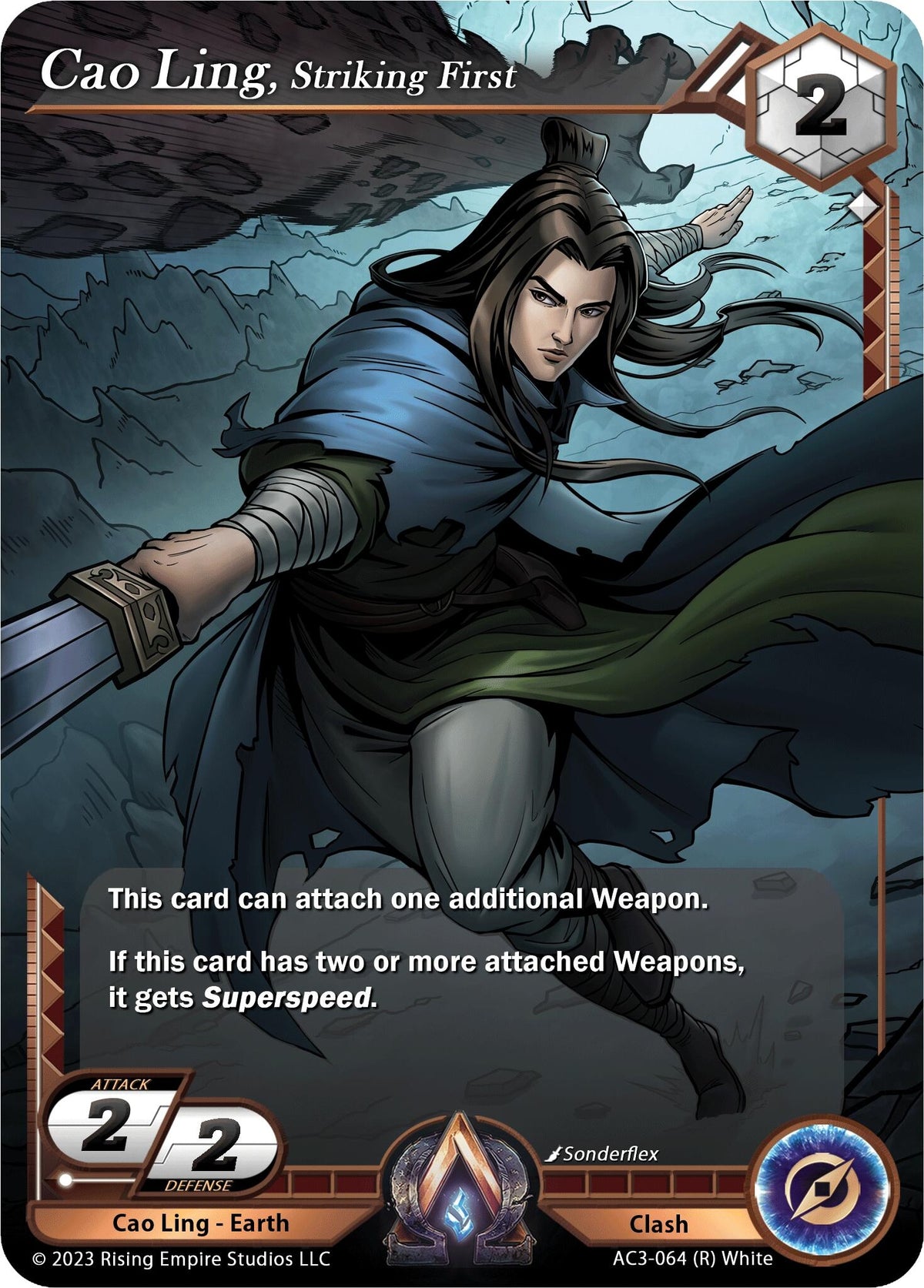 Image for Cao Ling, Striking First (AC3-064) (Unrivaled) - Alpha Clash