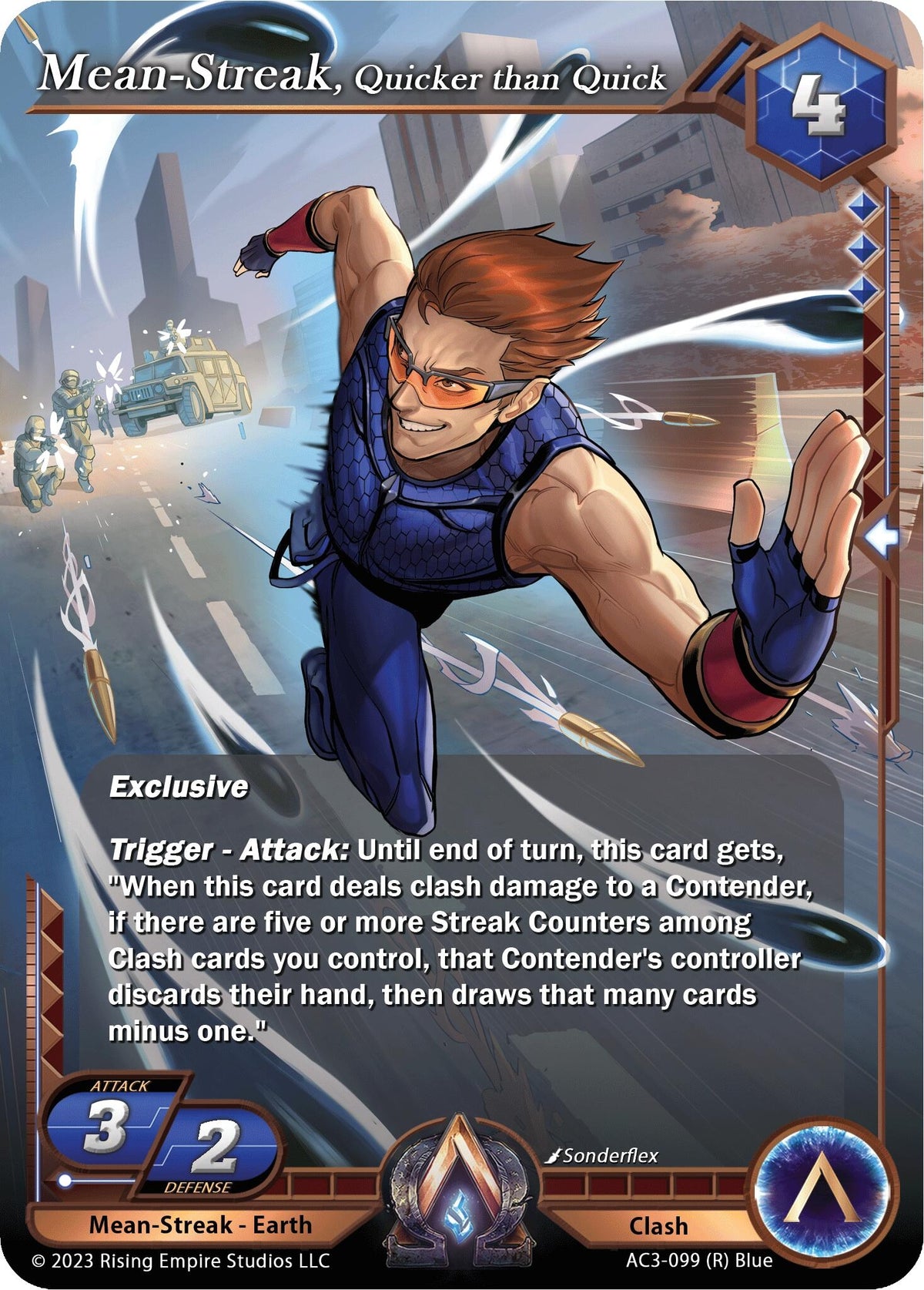 Image for Mean-Streak, Quicker than Quick (AC3-099) (Unrivaled) - Alpha Clash