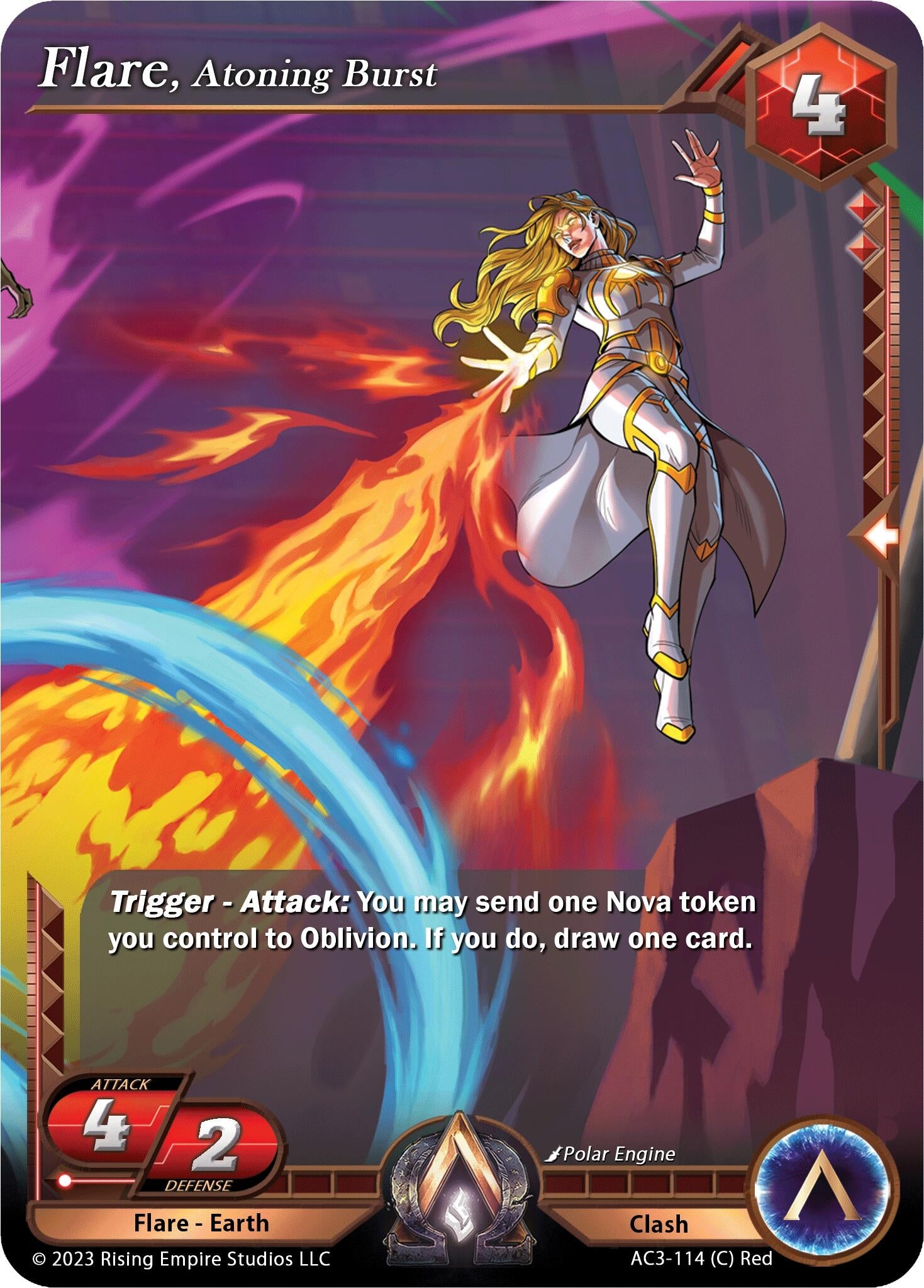 Image for Flare, Atoning Burst (AC3-114) (Unrivaled) - Alpha Clash