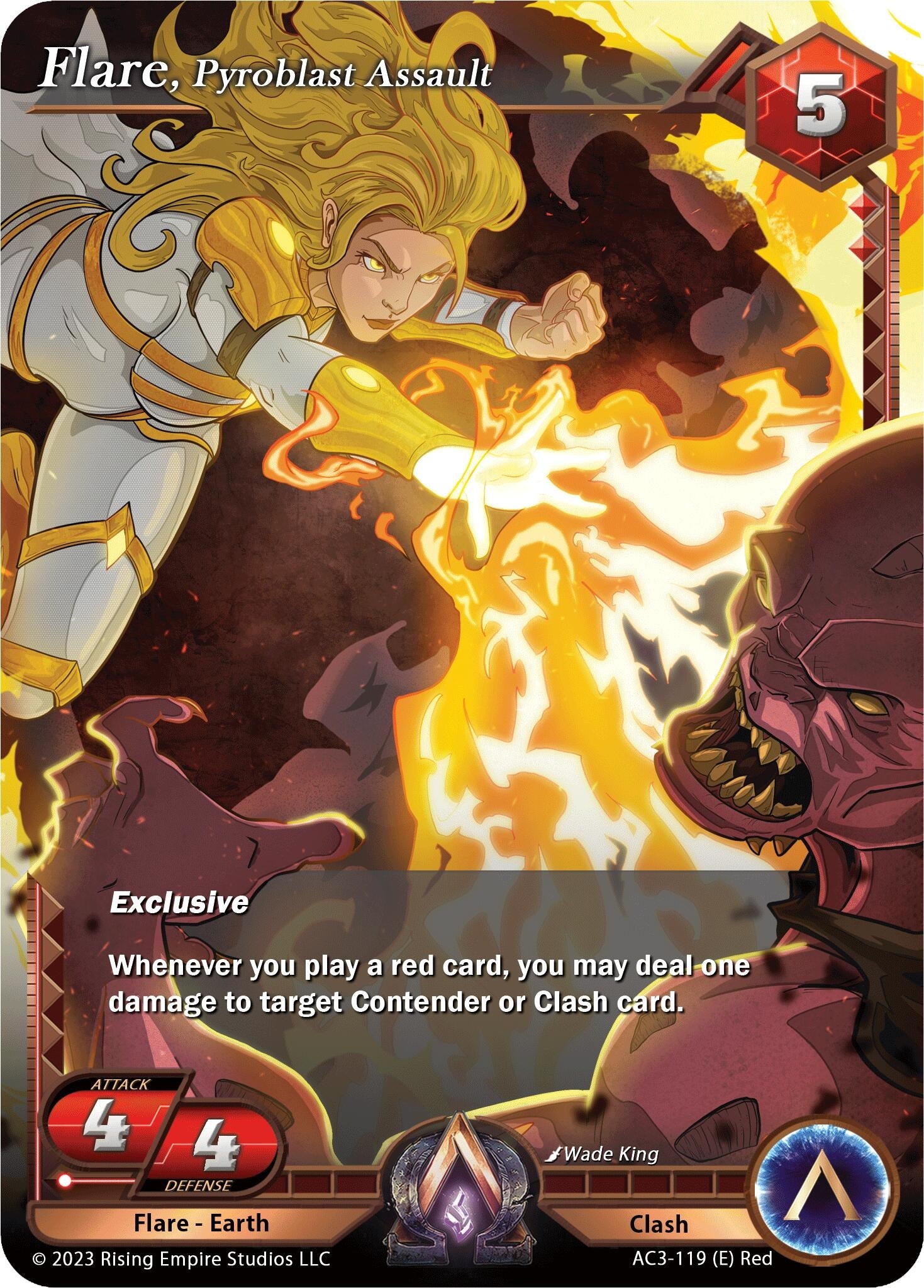 Image for Flare, Pyroblast Assault (AC3-119) (Unrivaled) - Alpha Clash