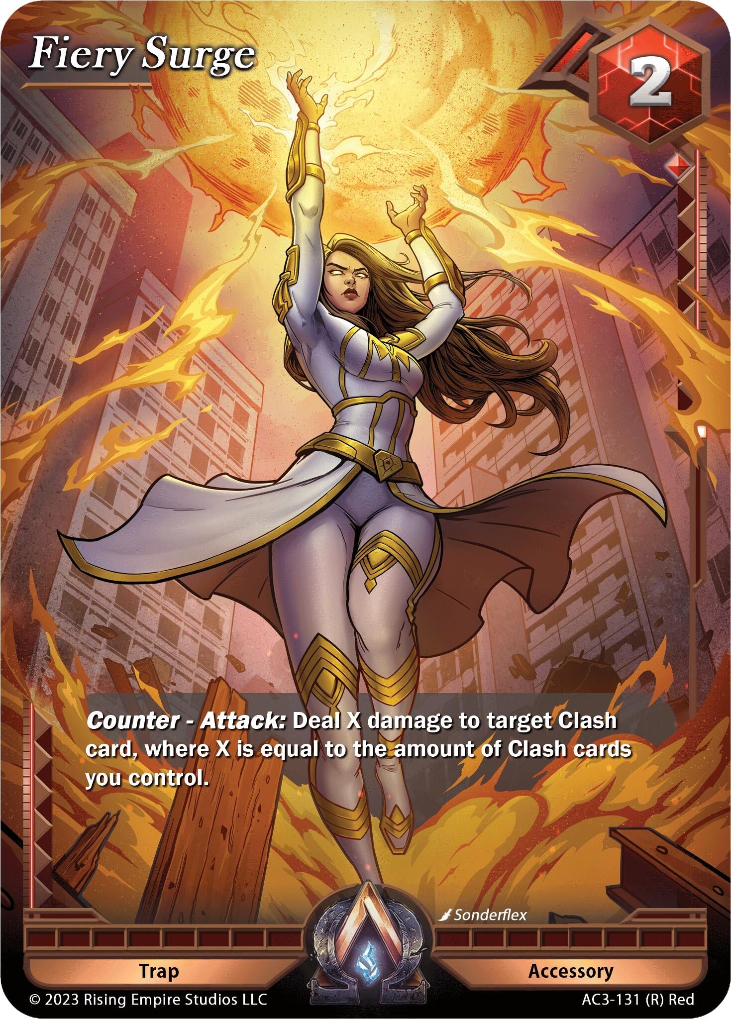 Image for Fiery Surge (AC3-131) (Unrivaled) - Alpha Clash