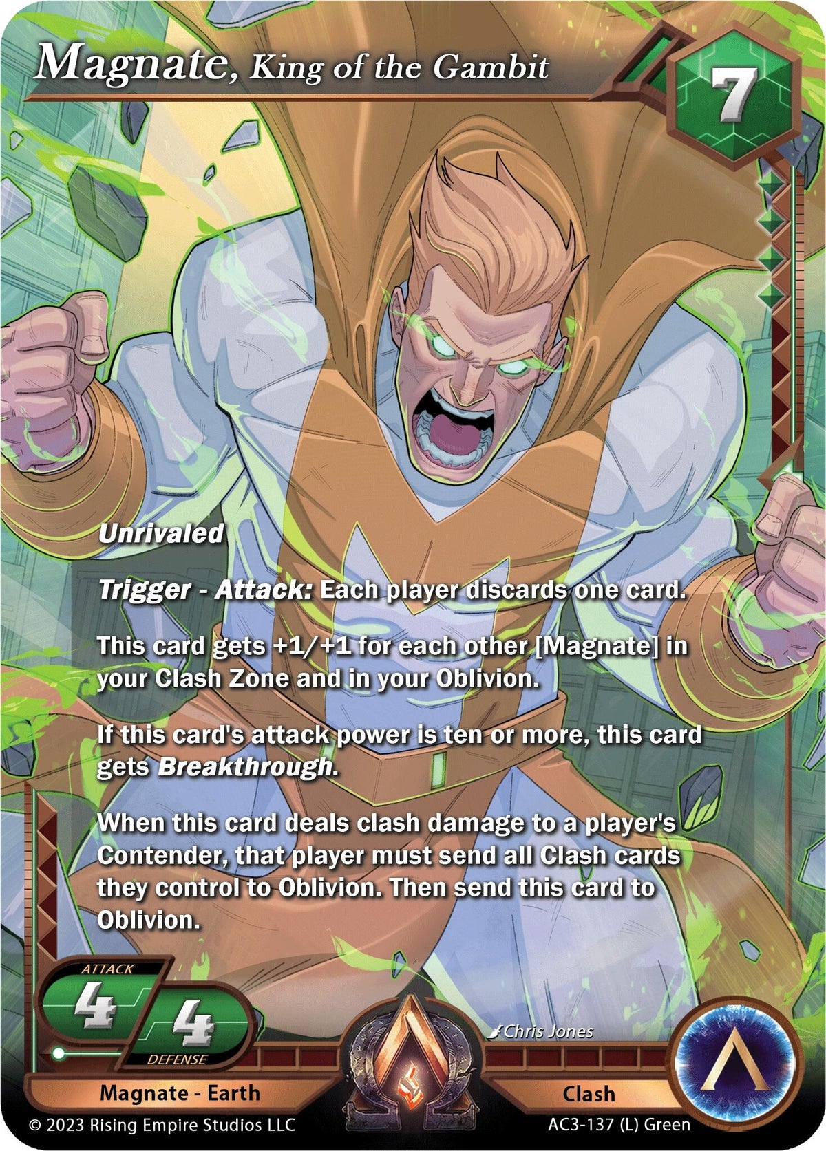 Image for Magnate, King of the Gambit (AC3-137) (Unrivaled) - Alpha Clash