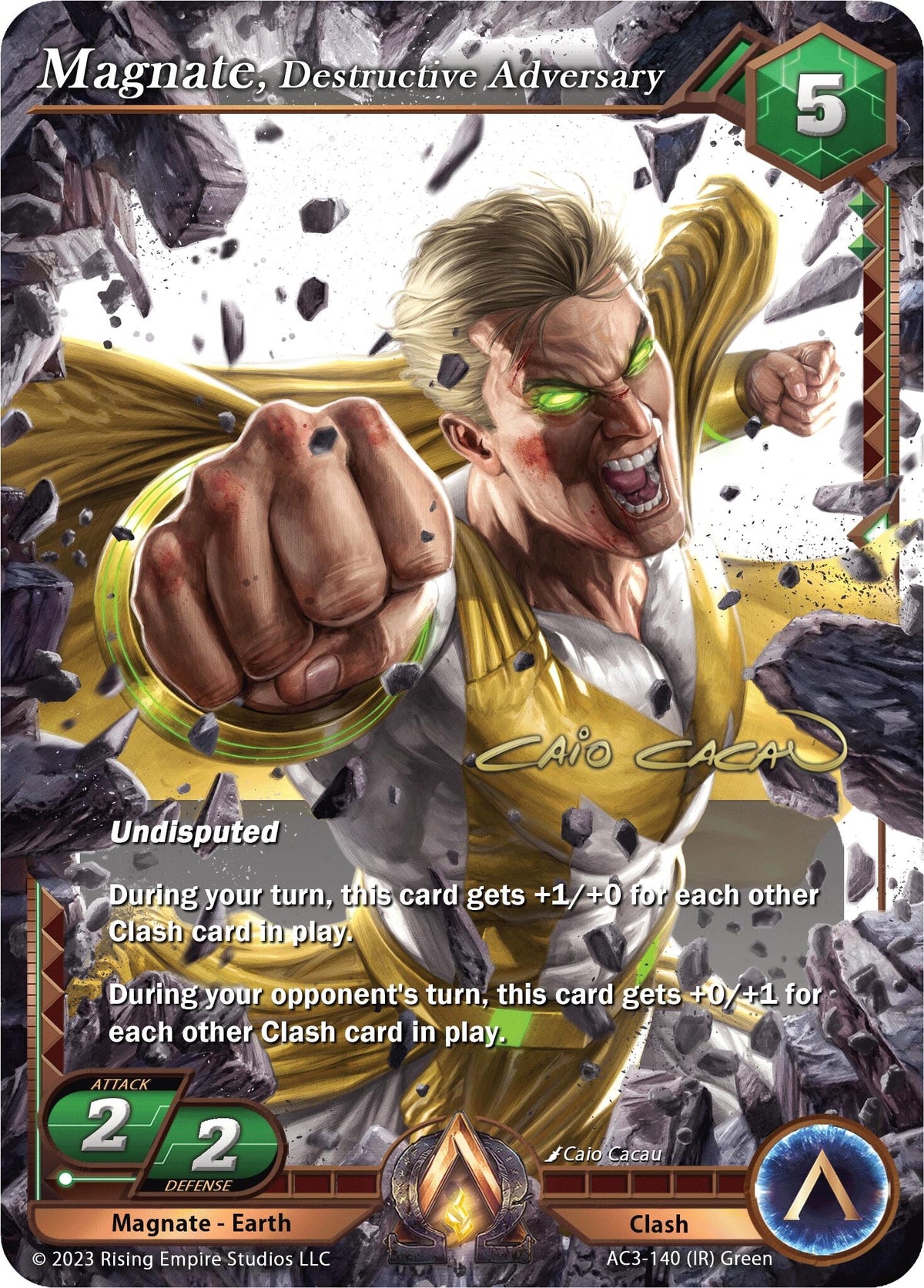 Image for Magnate, Destructive Adversary (Iconic Rare) (AC3-140) (Unrivaled) - Alpha Clash