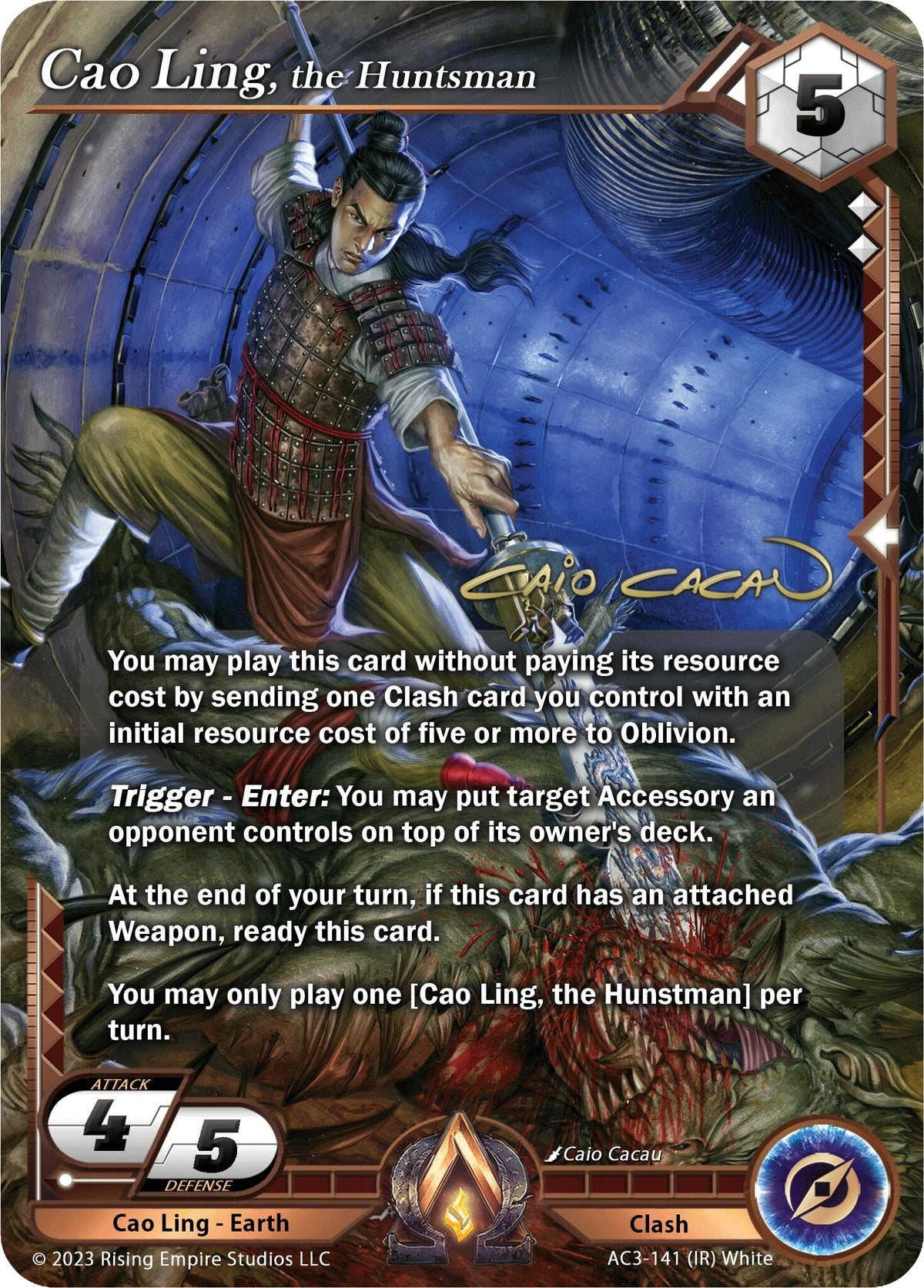Image for Cao Ling, the Huntsman (Iconic Rare) (AC3-141) (Unrivaled) - Alpha Clash