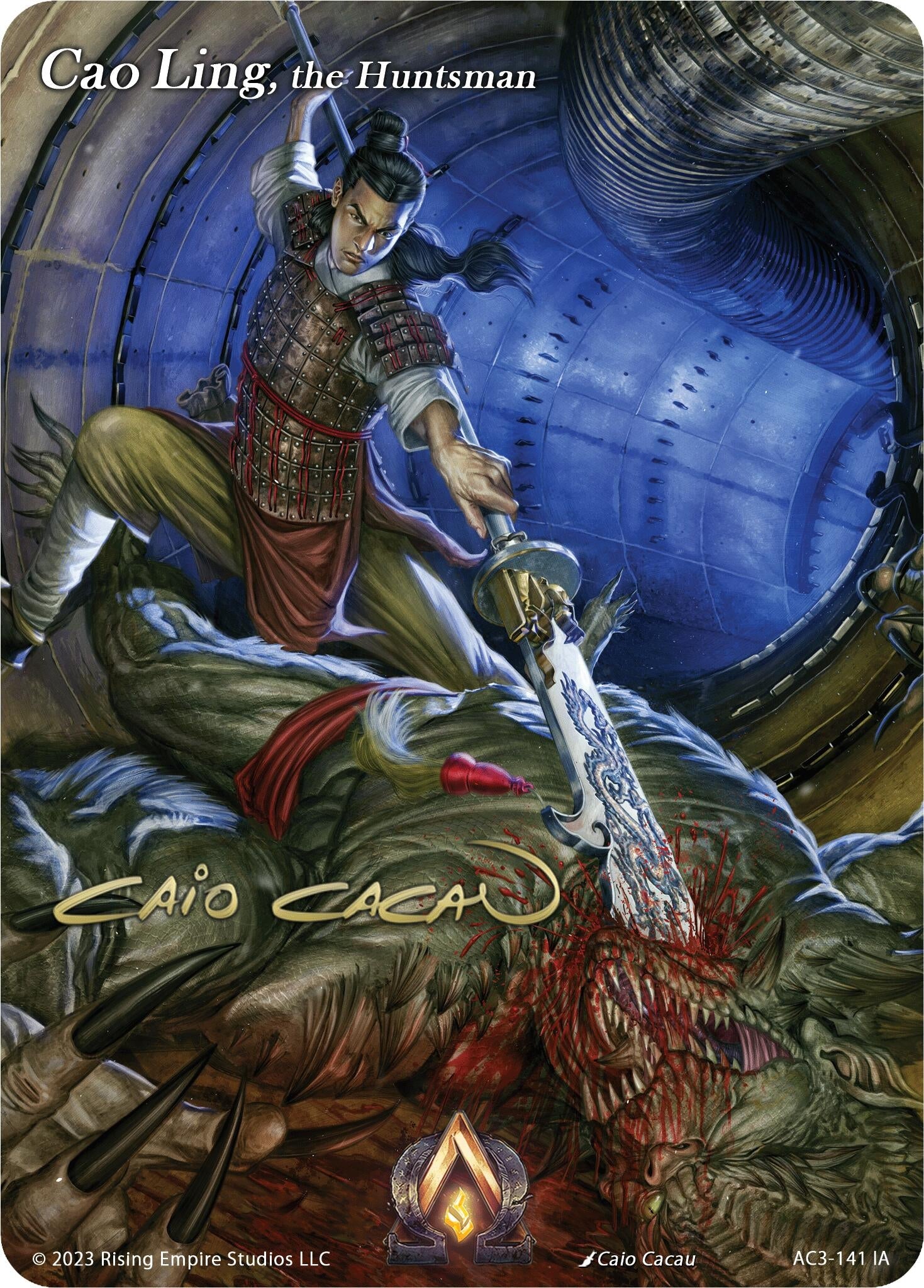 Image for Cao Ling, the Huntsman (Iconic Art) (AC3-141) (Unrivaled) - Alpha Clash