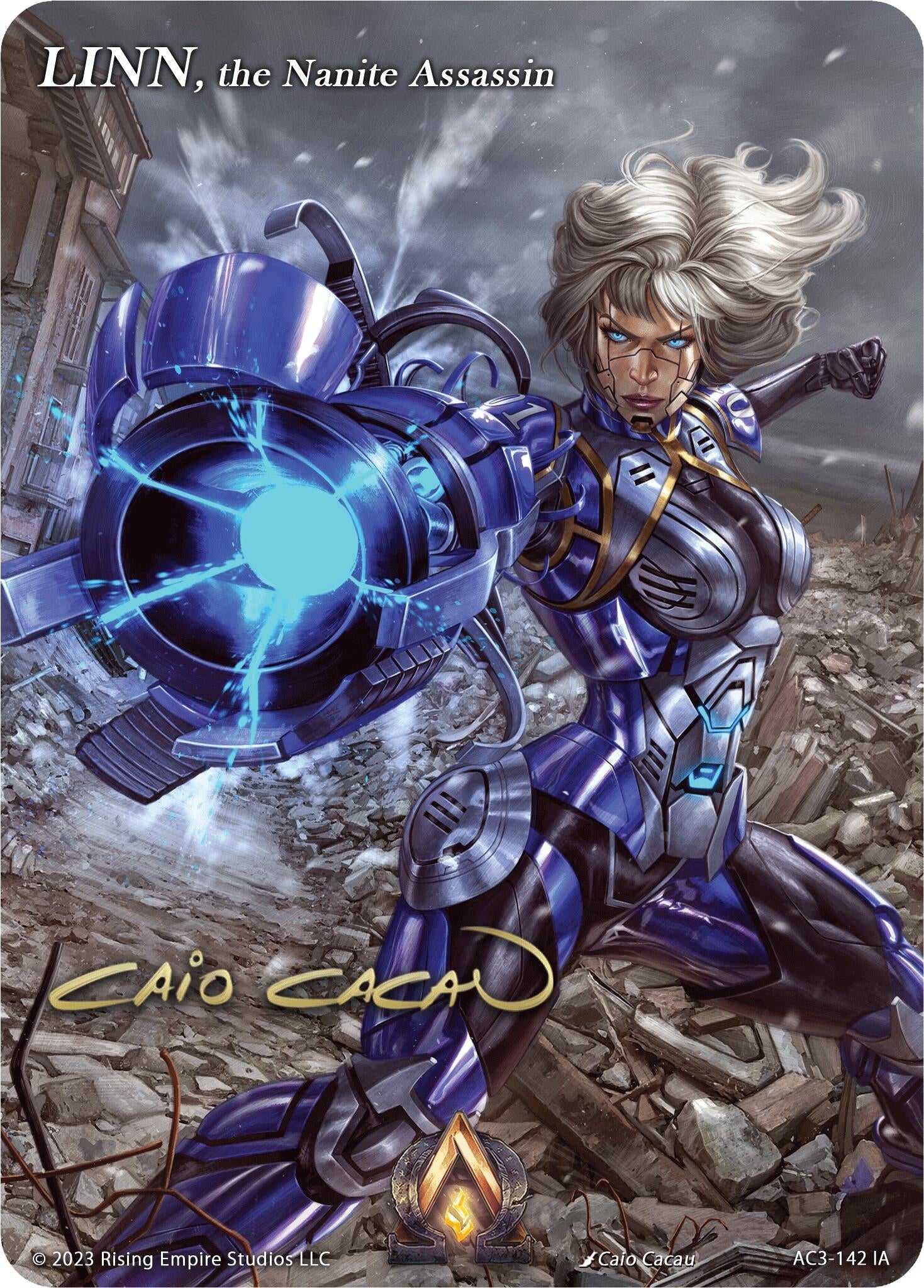 Image for LINN, the Nanite Assassin (Iconic Art) (AC3-142) (Unrivaled) - Alpha Clash