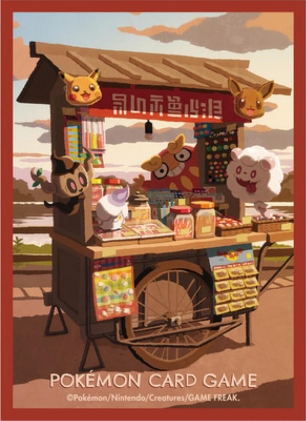 Image for Pokemon TCG: Pokemon Center Japan Exclusive Card Sleeves - Darumaka Kitakami Stall (64-Pack) - Card Sleeves