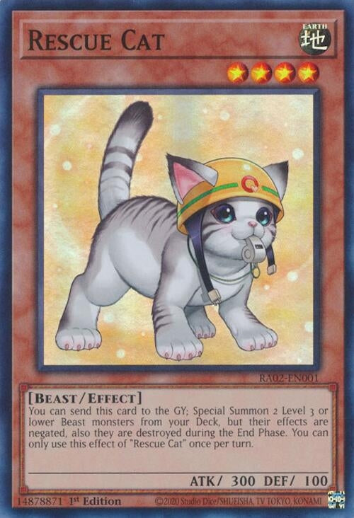 Image for Rescue Cat (Alternate Art) (RA02-EN001) (RA02) - YuGiOh