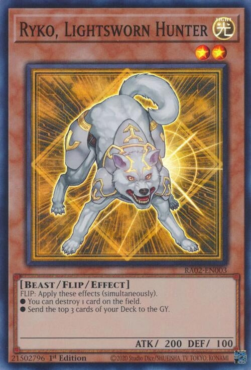 Image for Ryko, Lightsworn Hunter (RA02-EN003) (RA02) - YuGiOh
