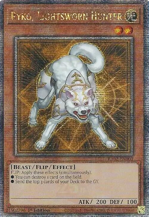 Image for Ryko, Lightsworn Hunter (Quarter Century Secret Rare) (RA02-EN003) (RA02) - YuGiOh