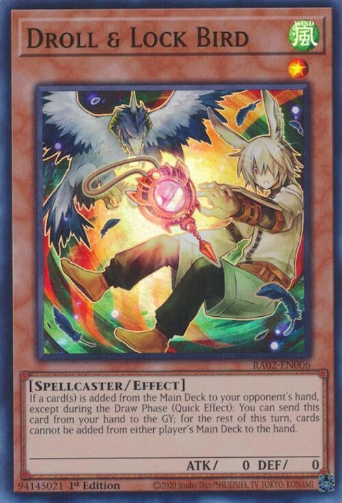 Image for Droll & Lock Bird (Alternate Art) (RA02-EN006) (RA02) - YuGiOh