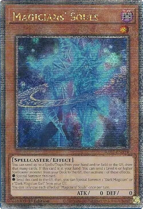 Image for Magicians' Souls (Quarter Century Secret Rare) (RA02-EN014) (RA02) - YuGiOh
