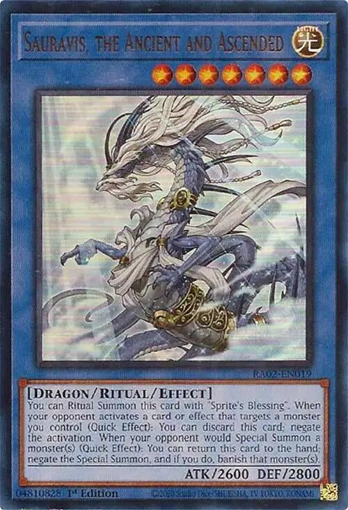 Image for Sauravis, the Ancient and Ascended (UR) (RA02-EN019) (RA02) - YuGiOh