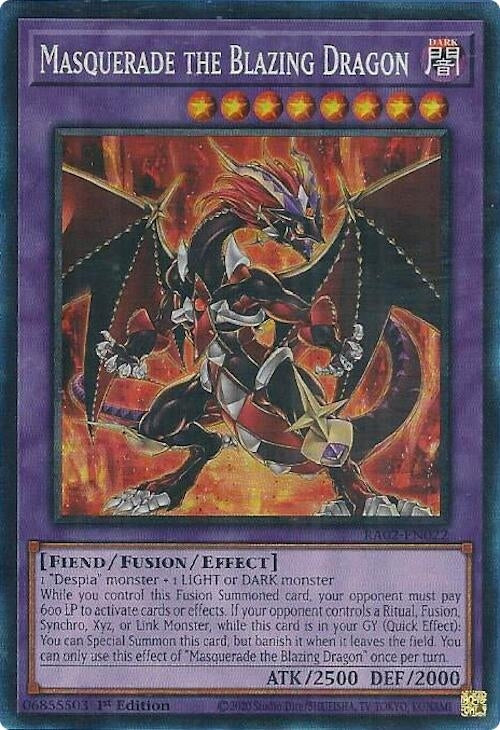 Image for Masquerade the Blazing Dragon (PCR) (RA02-EN022) (RA02) - YuGiOh