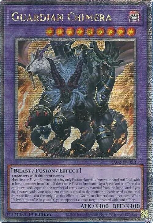 Image for Guardian Chimera (Quarter Century Secret Rare) (RA02-EN023) (RA02) - YuGiOh