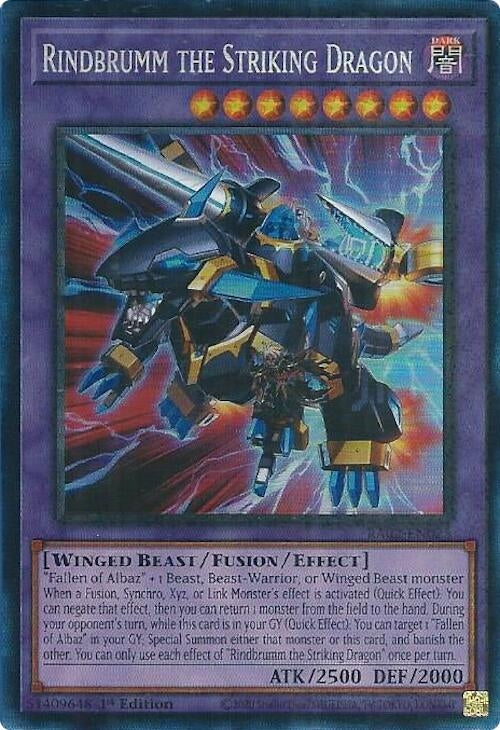 Image for Rindbrumm the Striking Dragon (PCR) (RA02-EN025) (RA02) - YuGiOh