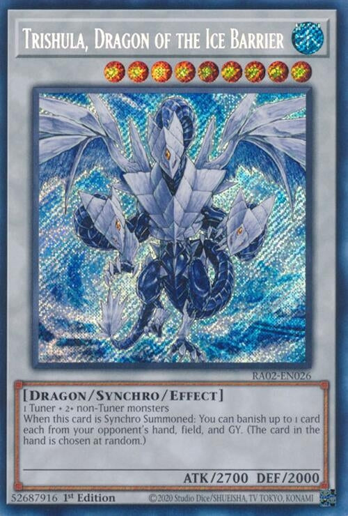 Image for Trishula, Dragon of the Ice Barrier (Secret Rare) (RA02-EN026) (RA02) - YuGiOh