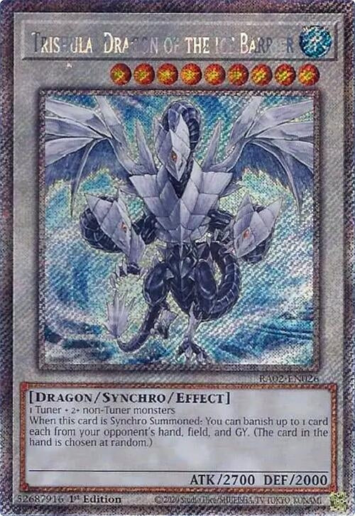 Trishula, Dragon of the Ice Barrier (Platinum Secret Rare) (RA02-EN026) (RA02)