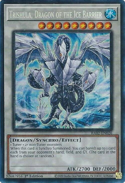 Image for Trishula, Dragon of the Ice Barrier (PCR) (RA02-EN026) (RA02) - YuGiOh