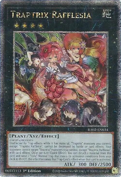 Image for Traptrix Rafflesia (Quarter Century Secret Rare) (RA02-EN034) (RA02) - YuGiOh