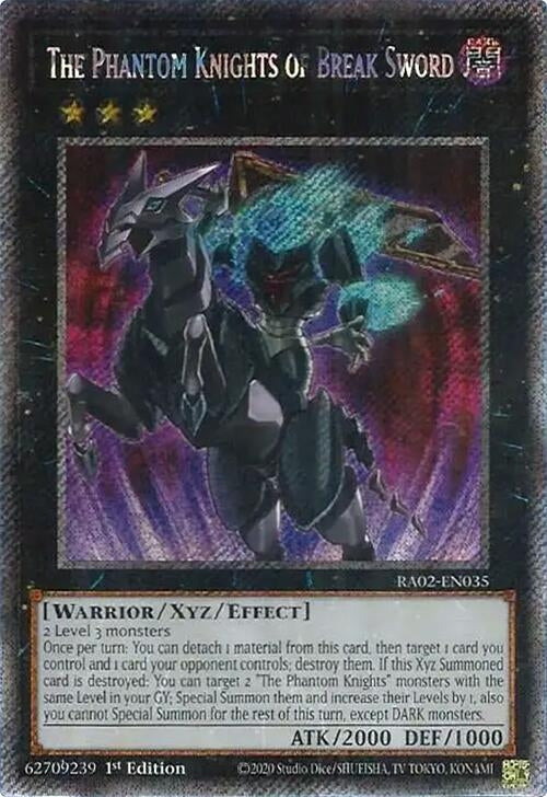The Phantom Knights of Break Sword (Platinum Secret Rare) (RA02-EN035) (RA02)