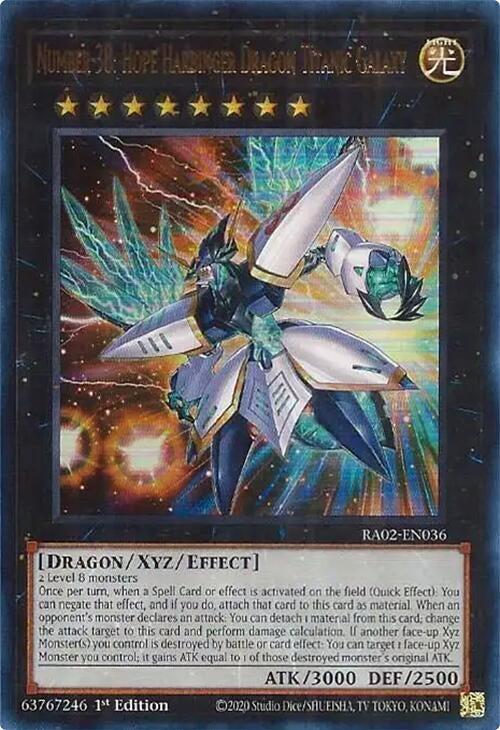 Image for Number 38: Hope Harbinger Dragon Titanic Galaxy (UR) (RA02-EN036) (RA02) - YuGiOh