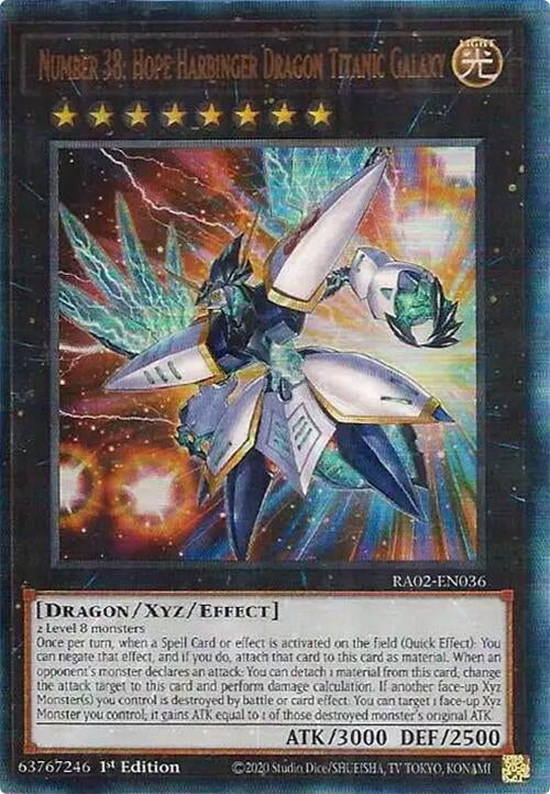 Number 38: Hope Harbinger Dragon Titanic Galaxy (PUR) (RA02-EN036) (RA02)